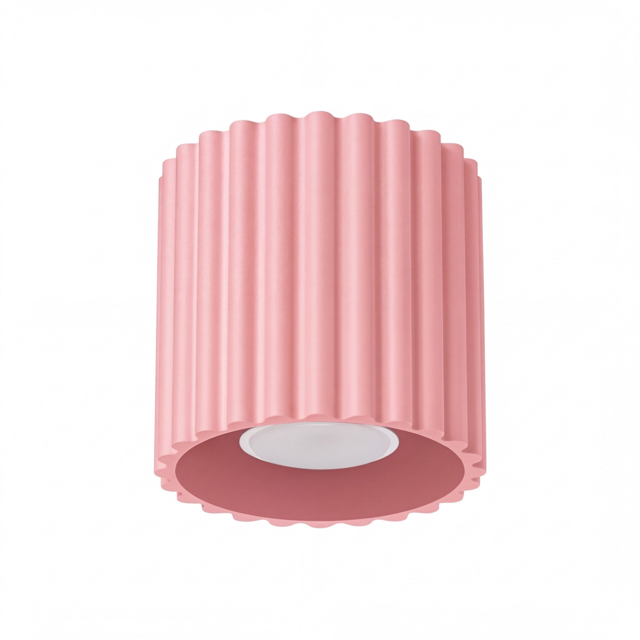 SOLLUX lighting Deckenleuchte Plafond AURA 1 rosa GU10, Nicht enthalten