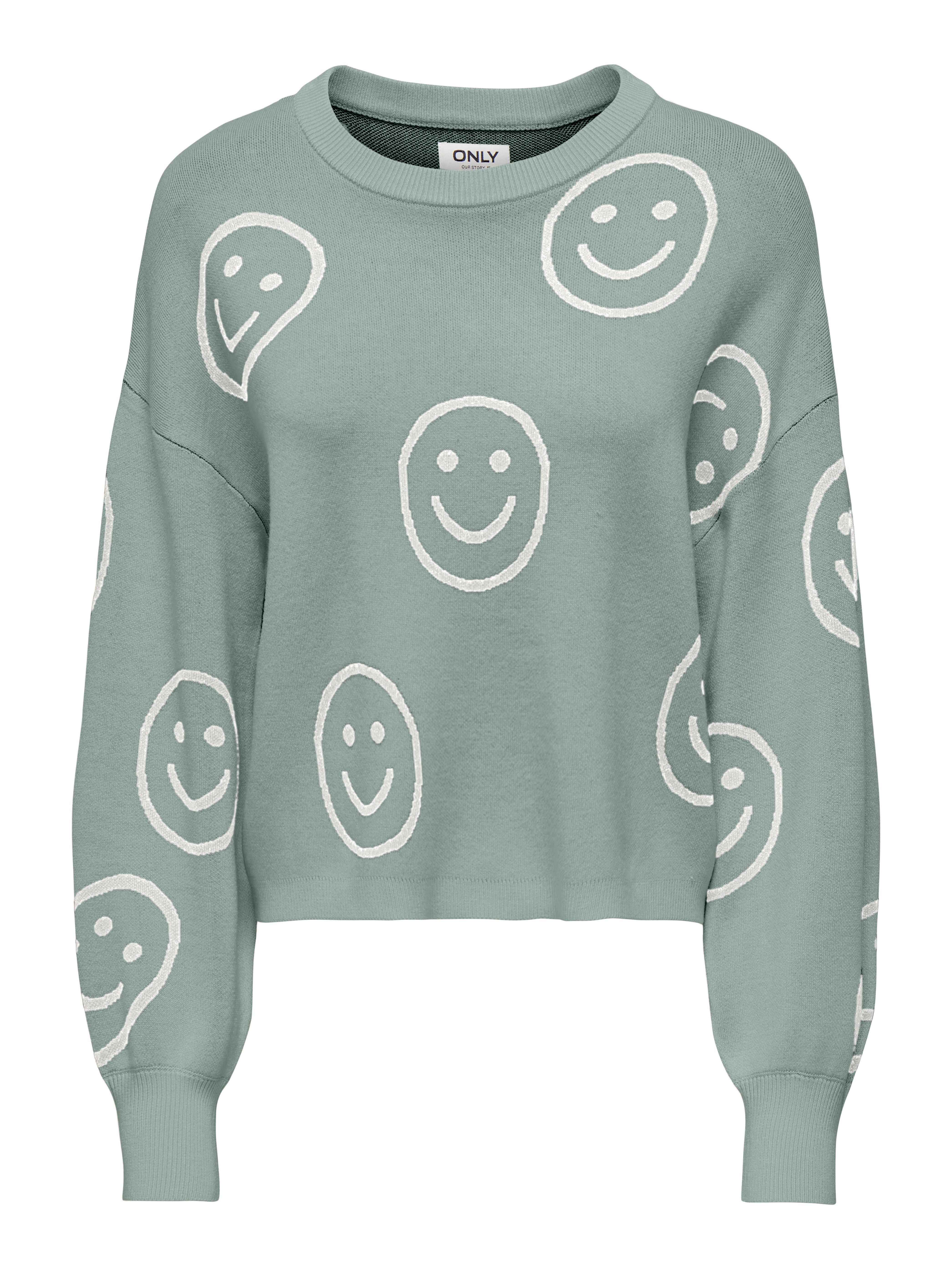 ONLY Strickpullover ONLMONTANA LS JQ O-NECK CC KNT mit Rippbündchen günstig online kaufen