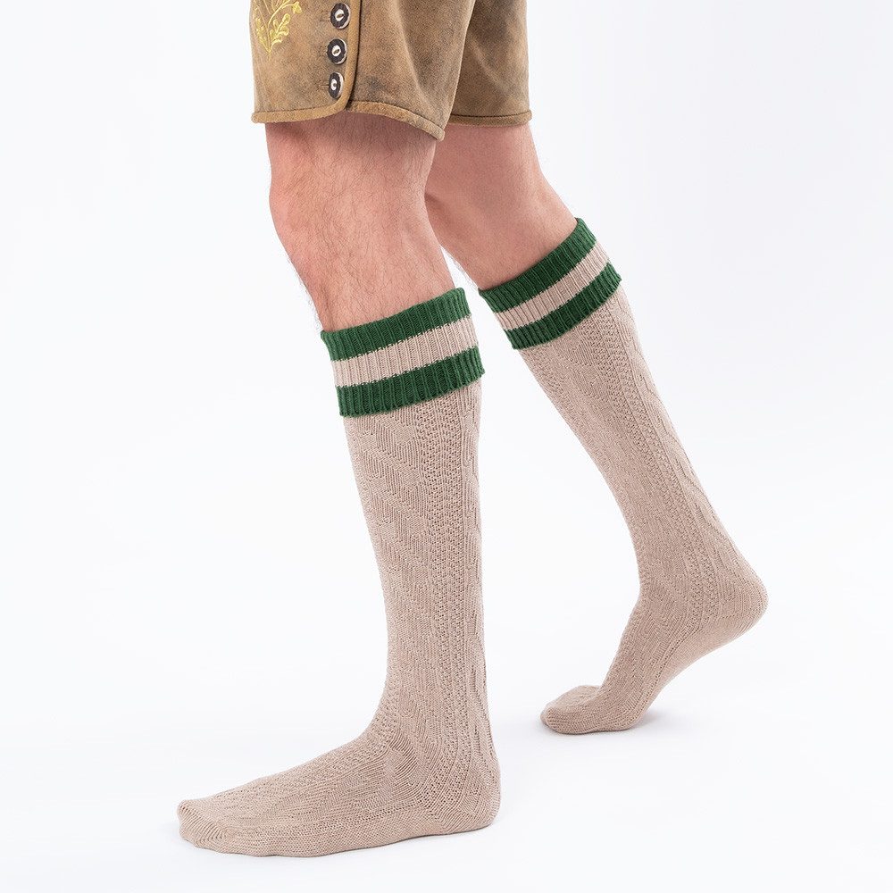 HerzSticht Trachtensocken Herren Lange Trachtensocken (Modell: Wiesendistel) (1-Paar)