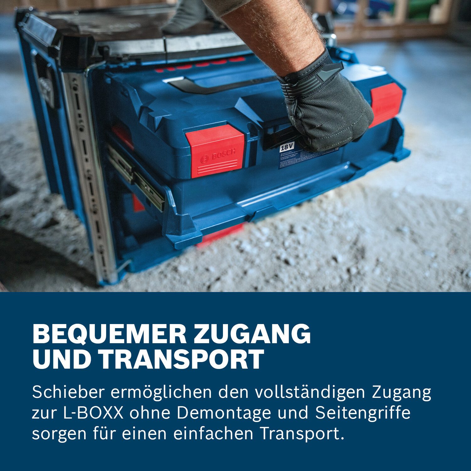 BOSCH Werkzeugkoffer, Koffersystem L-BOXX Contractor Rack 2