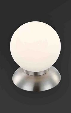 bmf-versand Tischleuchte Nachttischlampe 2er Set LED Tischleuchte Glas Kugel mit Touch