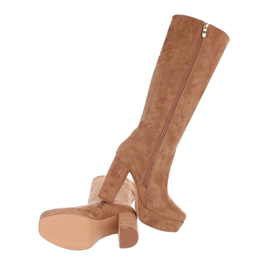 Ital-Design Damen Elegant Plateaustiefel (85255564) Blockabsatz günstig online kaufen