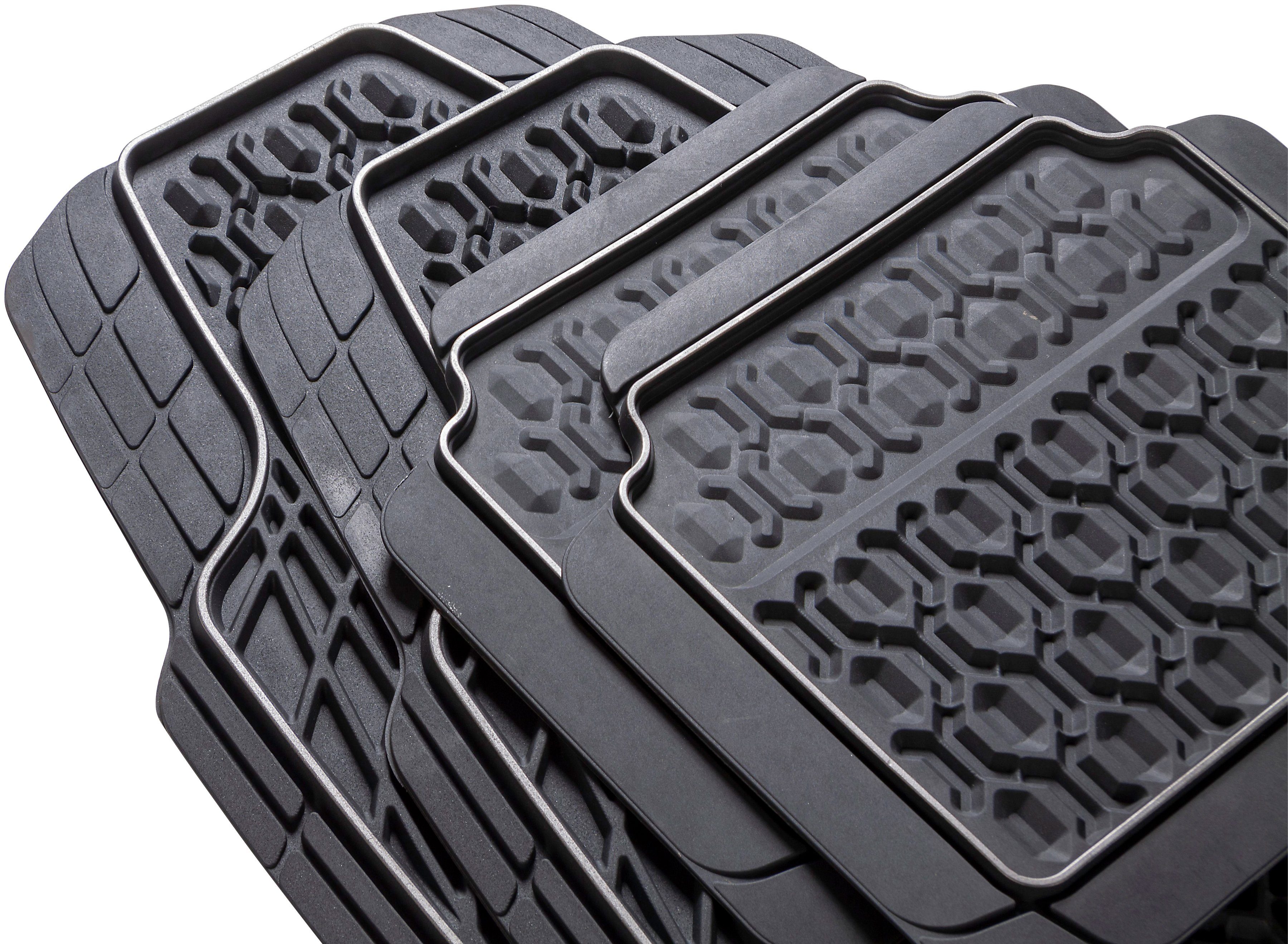CarFashion Universal-Fußmatten Tamburello (4 St), Kombi/PKW, 3D Design in  ausgeprägter Struktur bietet optimalen Schutz bei Schmutz und Nässe