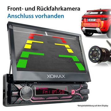 XOMAX XM-V747 Autoradio mit 7 Zoll Bildschirm, Bluetooth, USB, SD, 1 DIN Autoradio