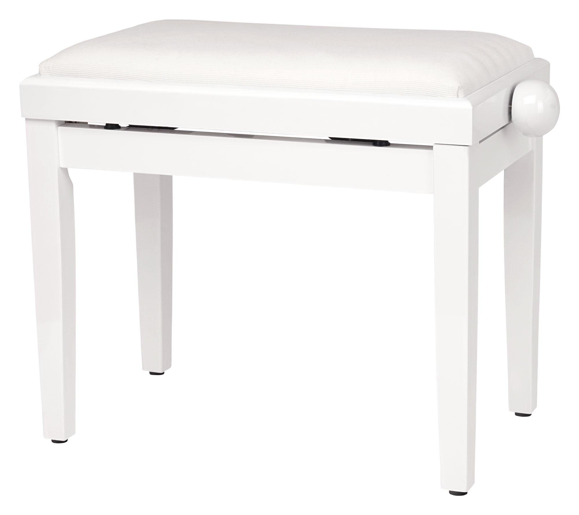 Classic Cantabile Klavierbank DP Pianobank - Höhenverstellbar von 47 bis 56 cm (Hochwertiger Sitzkomfort, 1-St., Sitzfläche 55 x 32 cm), Leichtgängige Spindelmechanik