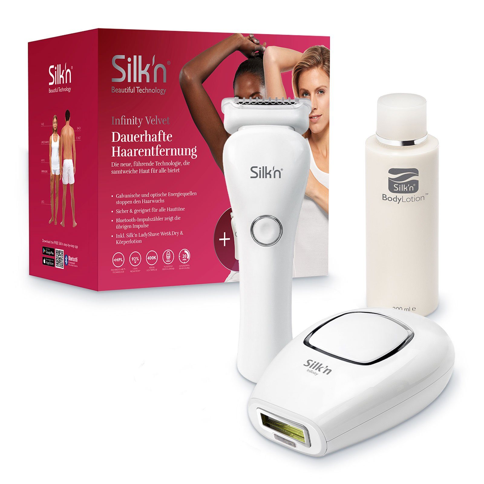 Silk'n Epilierer Infinity Velvet 400.000, Silk’n Infinity Velvet