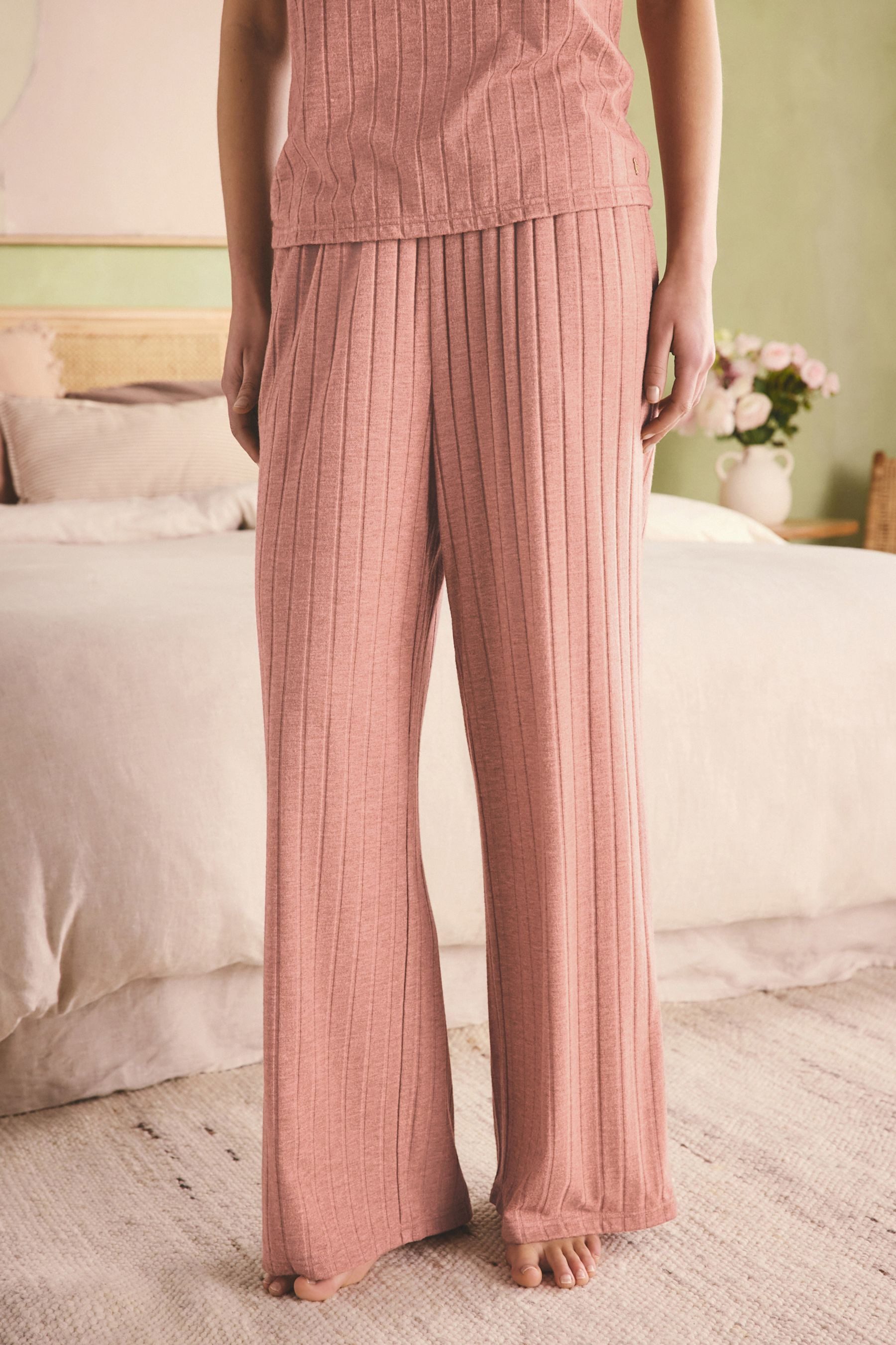 B by Ted Baker Palazzohose B by Ted Baker Lounge-Hose mit weitem Bein (1-tlg)