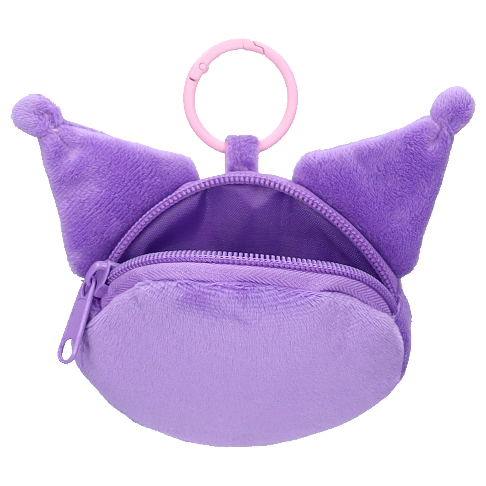 Hello Kitty Taschenanhänger Kuromi Schlüsselhänger Plushie Pals mit Reißverschlussfach