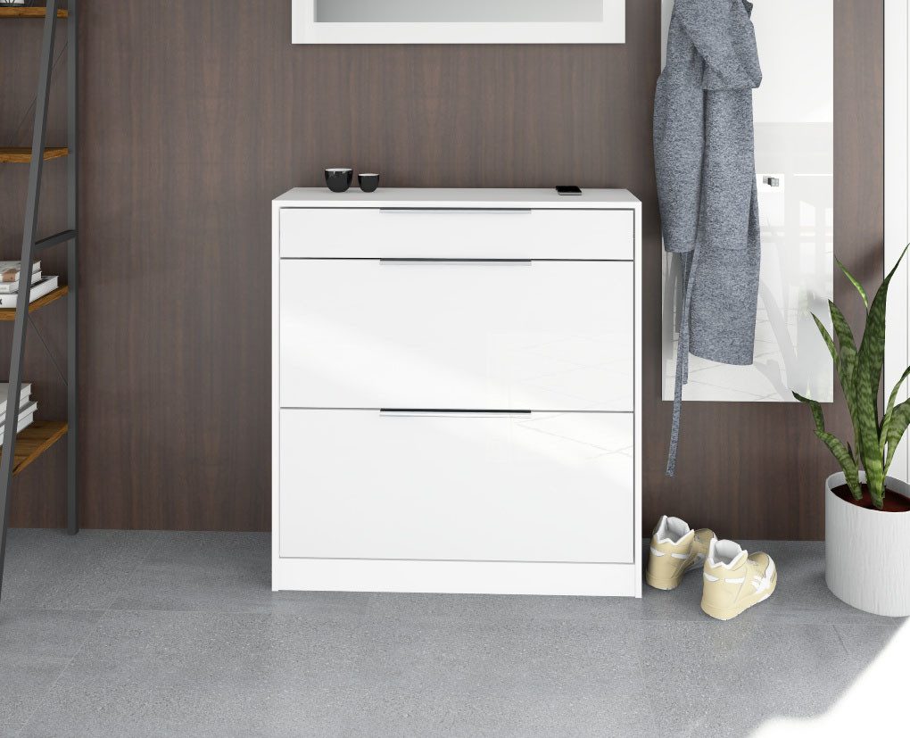 borchardt Möbel Schuhschrank Oliva Stehende Montage, Wandmontage & Glasböden unter Mehr aus der Serie