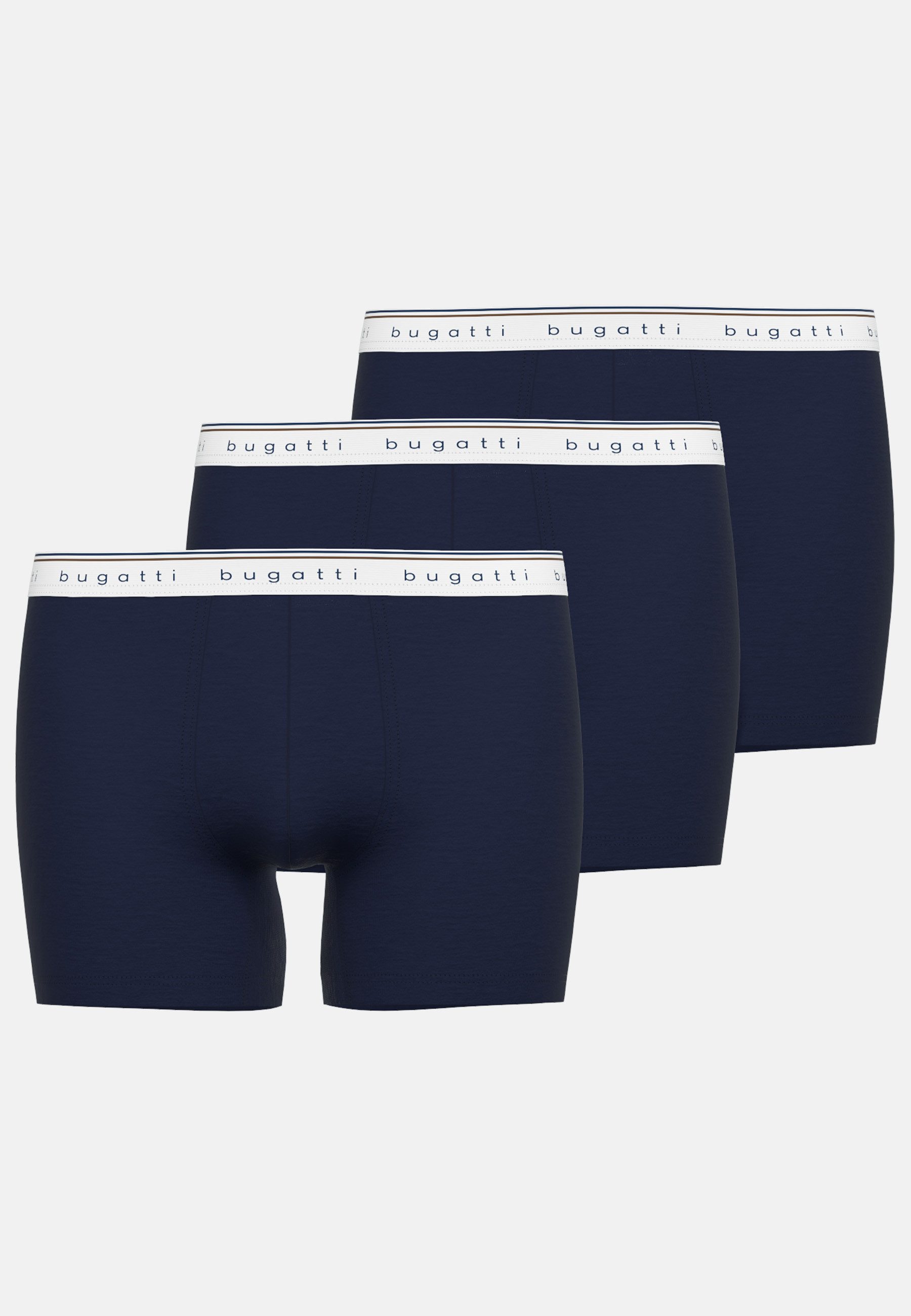 bugatti Boxershorts Pisa (3er Pack) breiter Bund, mit Logo, atmungsaktiv, B günstig online kaufen