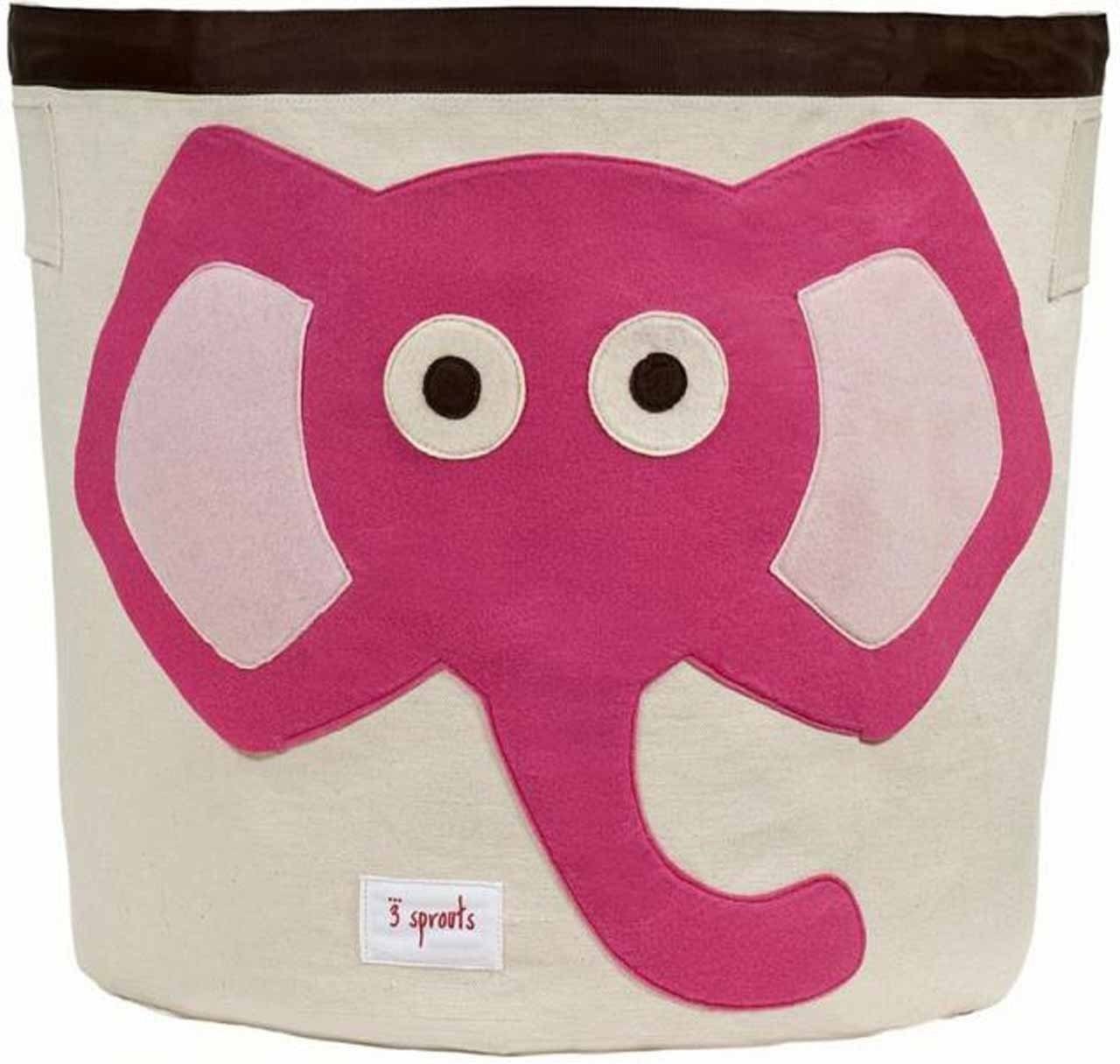 3 Sprouts Хранилищаskorb für Игрушки oder als Wäschekorb mit Tiermotiven 45 cm hoch 43 cm Ø