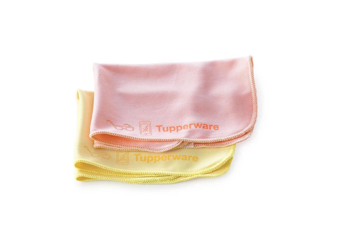 TUPPERWARE Tupperware FaserPro Durchblick gelb + rosa Reinigungstücher