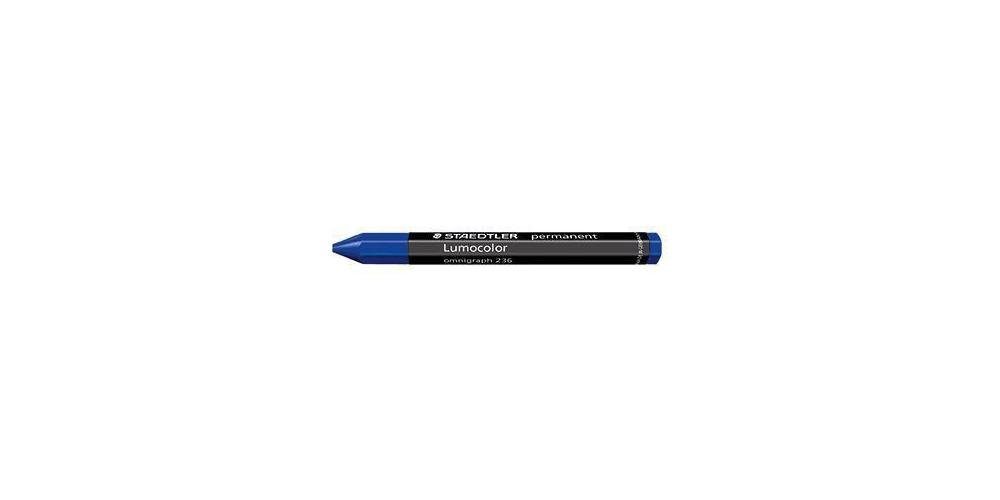 STAEDTLER Textilmarker Signierkreide ® Lumocolor® permanent omnigraph mit Papierhülle blau