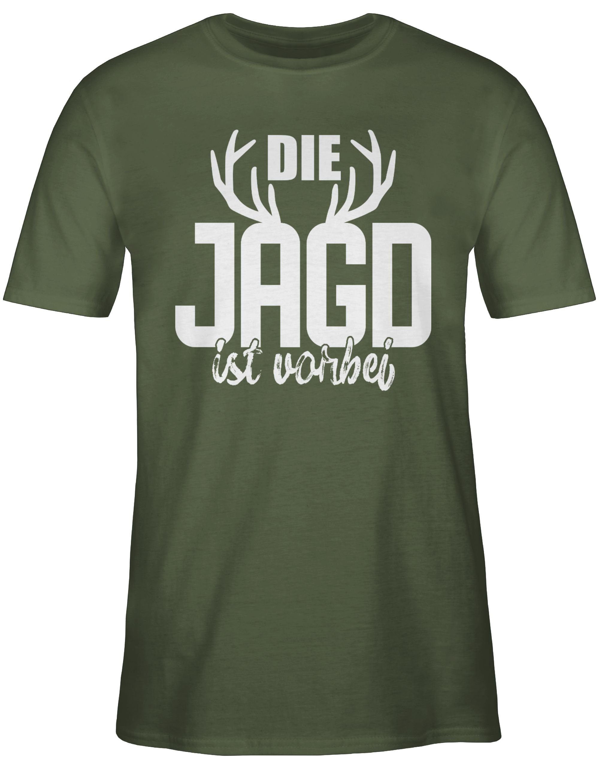 Shirtracer T-Shirt Die Jagd ist vorbei I JGA I Junggesellenabschied JGA Männer