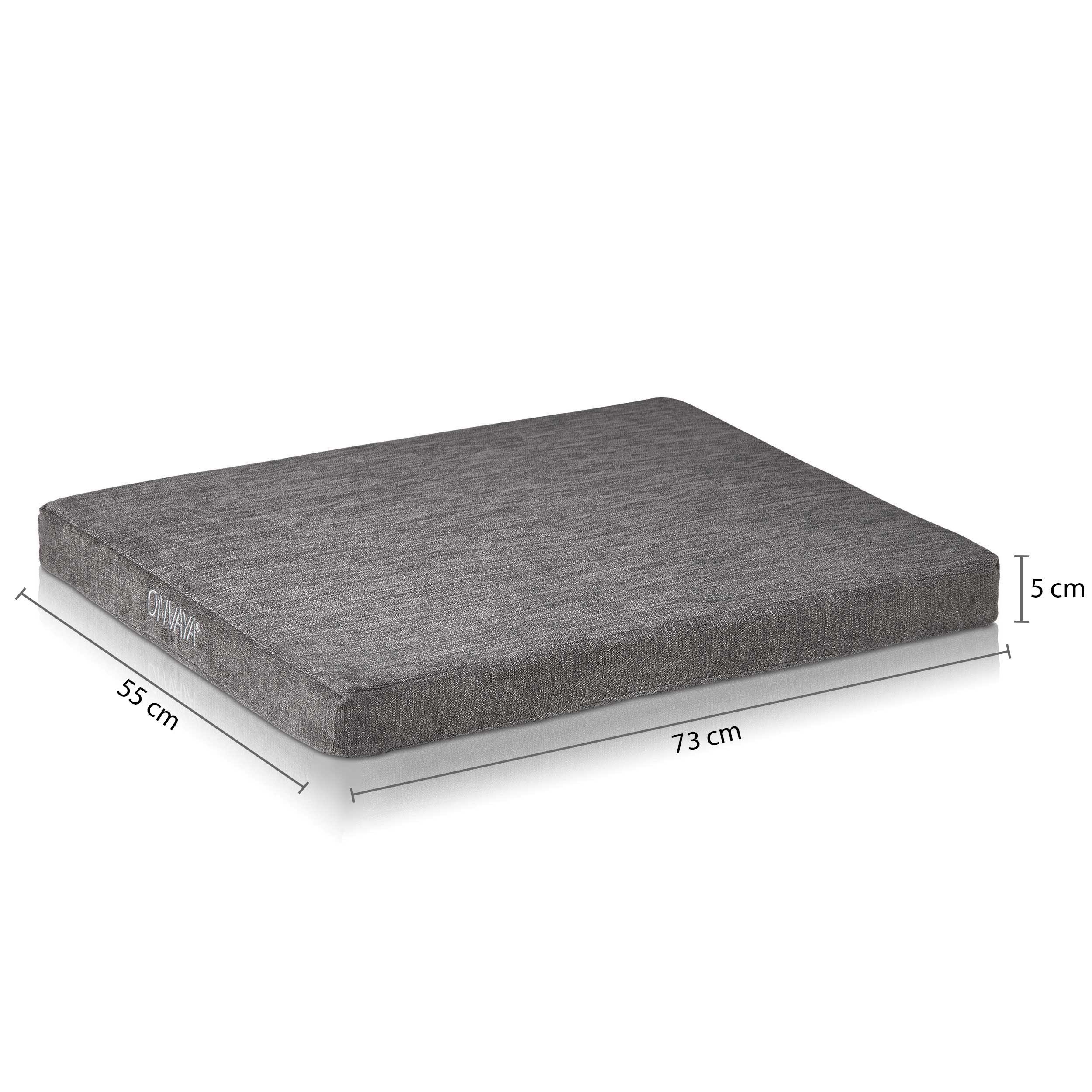 ONVAYA Hundematte Hundekissen aus Memory Foam, orthopädisch, 95 Grad waschbar – Bild 2 von 5
