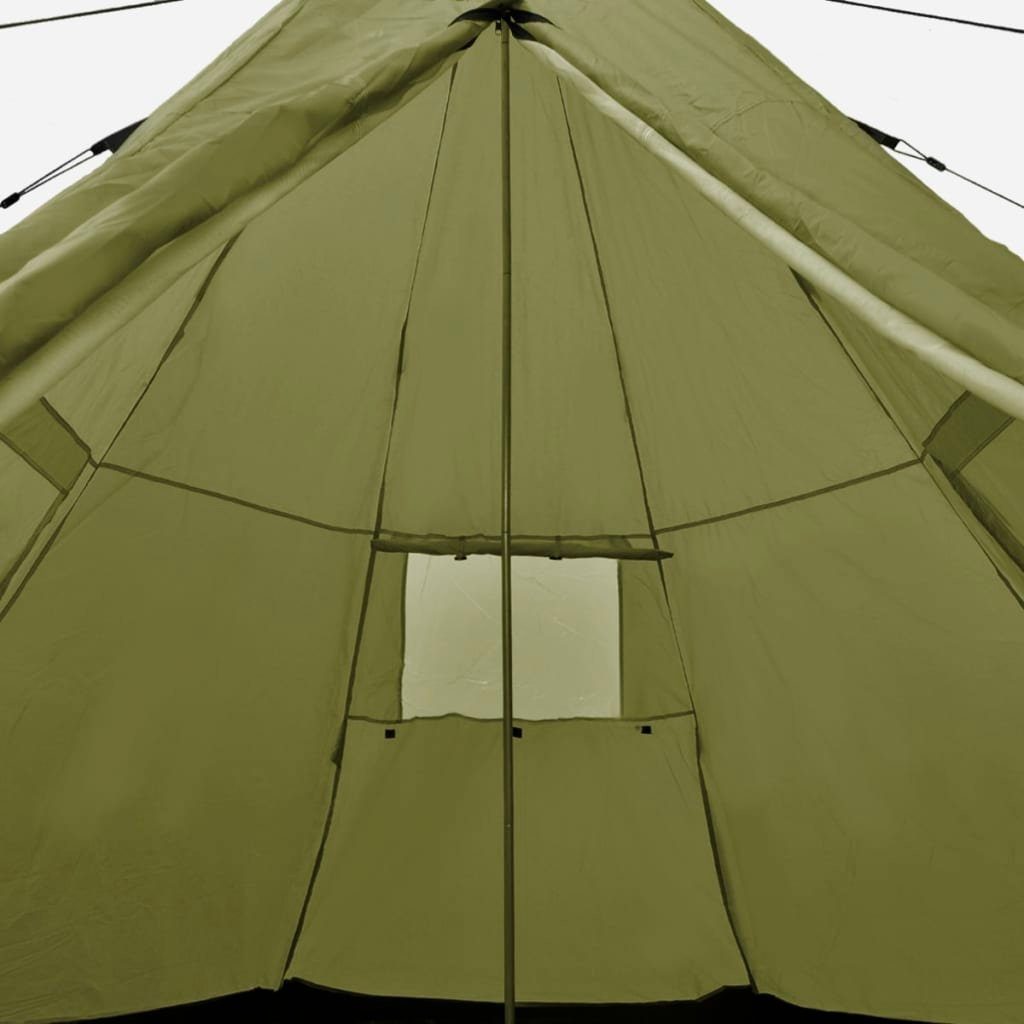 Stoff 365 vidaXL cm 250 Campingzelt,4-Personen-Zelt x x Grün 365 Gruppenzelt
