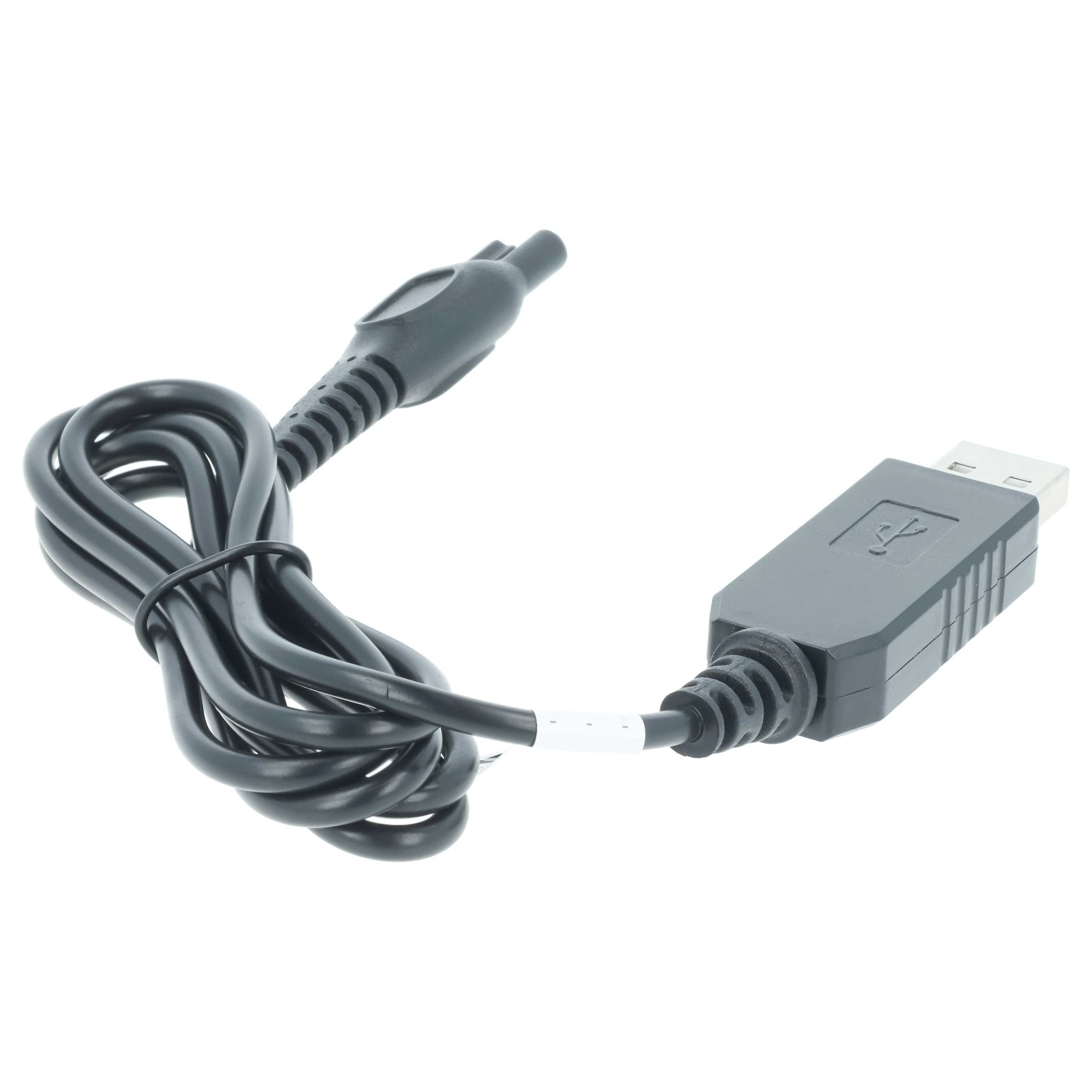 vhbw passend für Philips HQ8270/21, HQ8290, HQ8270/22, HQ8270, HQ8270/18, H USB-Kabel, Kompatibles USB-Kabel zum zuverlässigen Laden Ihres Rasierers an jedem – Bild 2 von 5