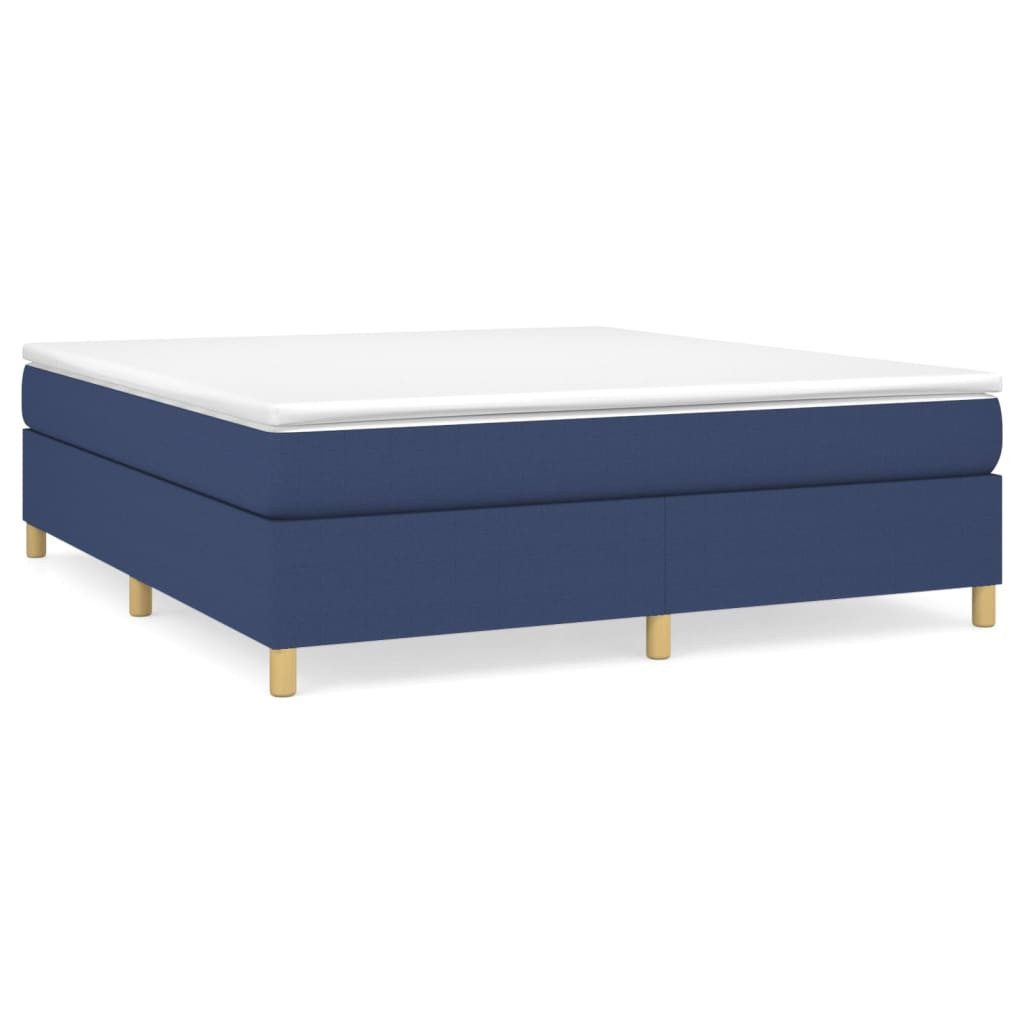 vidaXL Boxspringbett mit Matratze Blau 180x200 cm Stoff1396798 günstig online kaufen