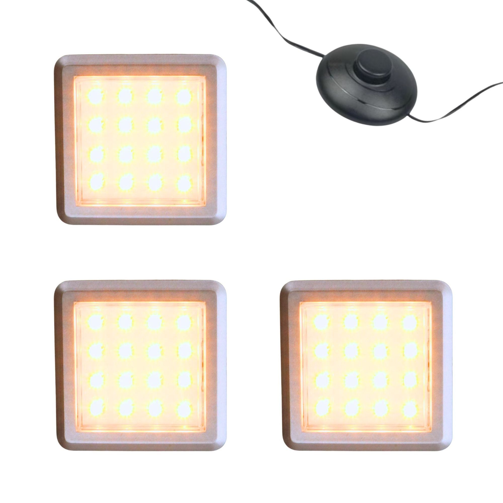kalb LED Glaskantenbeleuchtung LED Vitrinenleuchte 3000K 1-10er Set 12V Fuß günstig online kaufen