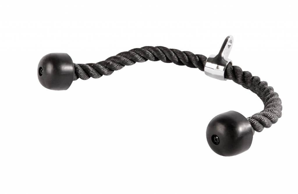 Lifemaxx Trizepsseil Lifemaxx Tricep Rope Doppel-Rope Schwarz 70 cm