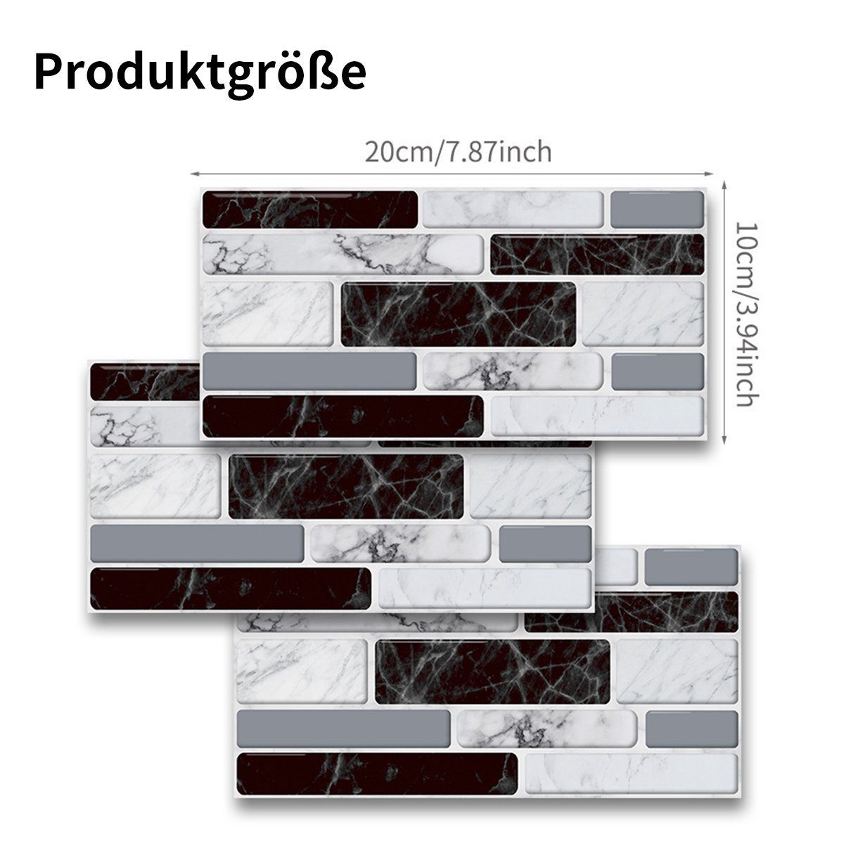 Welikera Wandtattoo 54 Stück Fliesensticker,Selbstklebende 3D Wandaufkleber günstig online kaufen