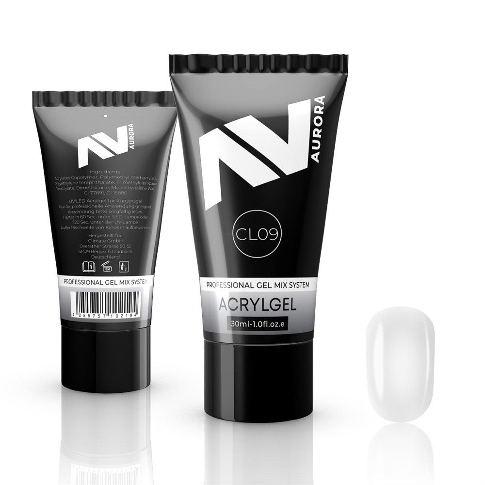 Aurora Gel-Nagellack AURORA Acrylgel Clear CL09 30ml, 1-tlg., Acrylgel Clear