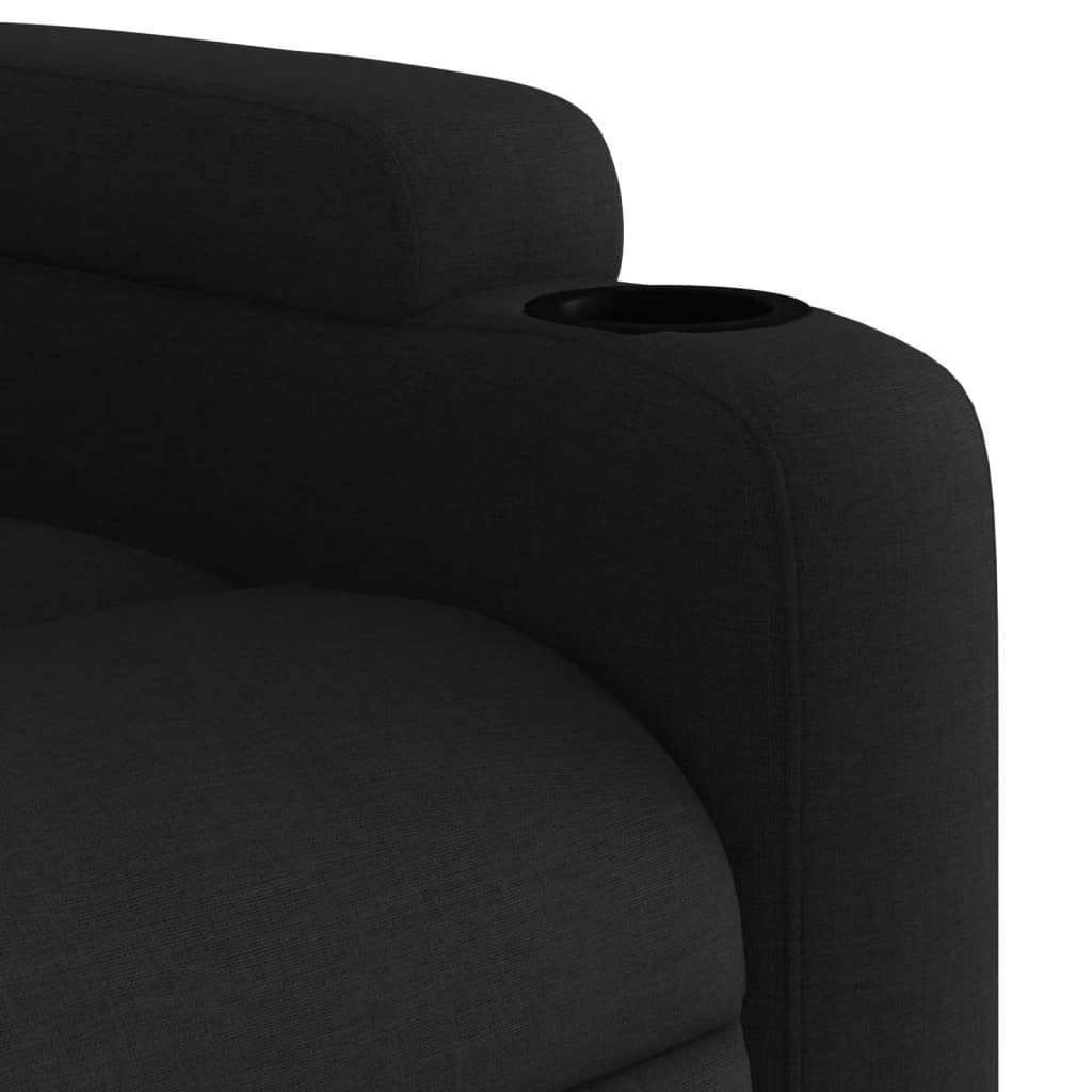 Stoff (1-St) Relaxsessel Sessel vidaXL Schwarz