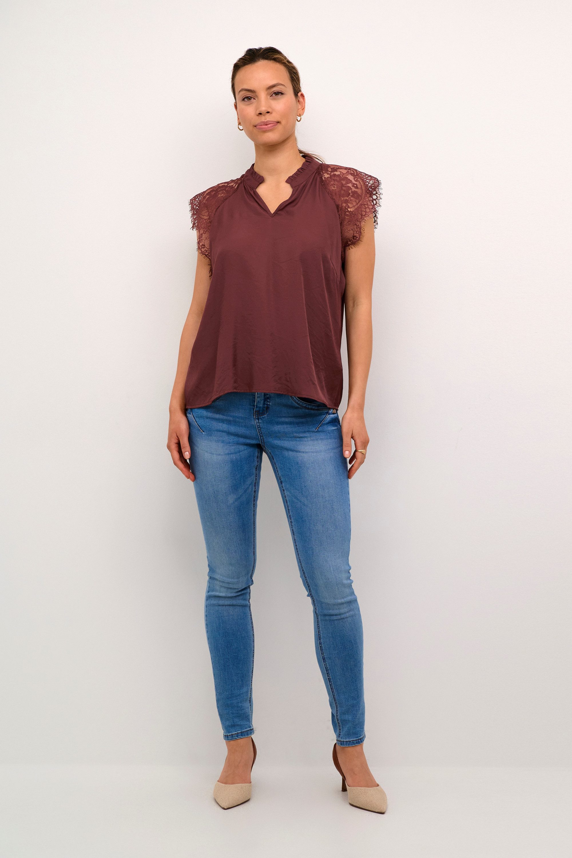 Cream Kurzarmbluse Bluse kurzarm CRNola