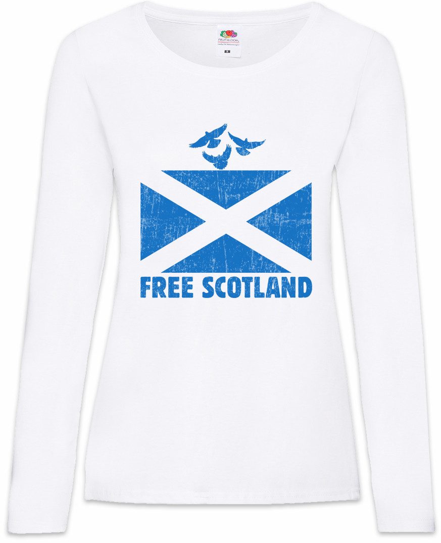 Urban Backwoods Langarmshirt Free Scotland Damen Langarmshirt Battle Schlacht Bannockburn 1314 (1-tlg) William Wallace Schottland Scotland