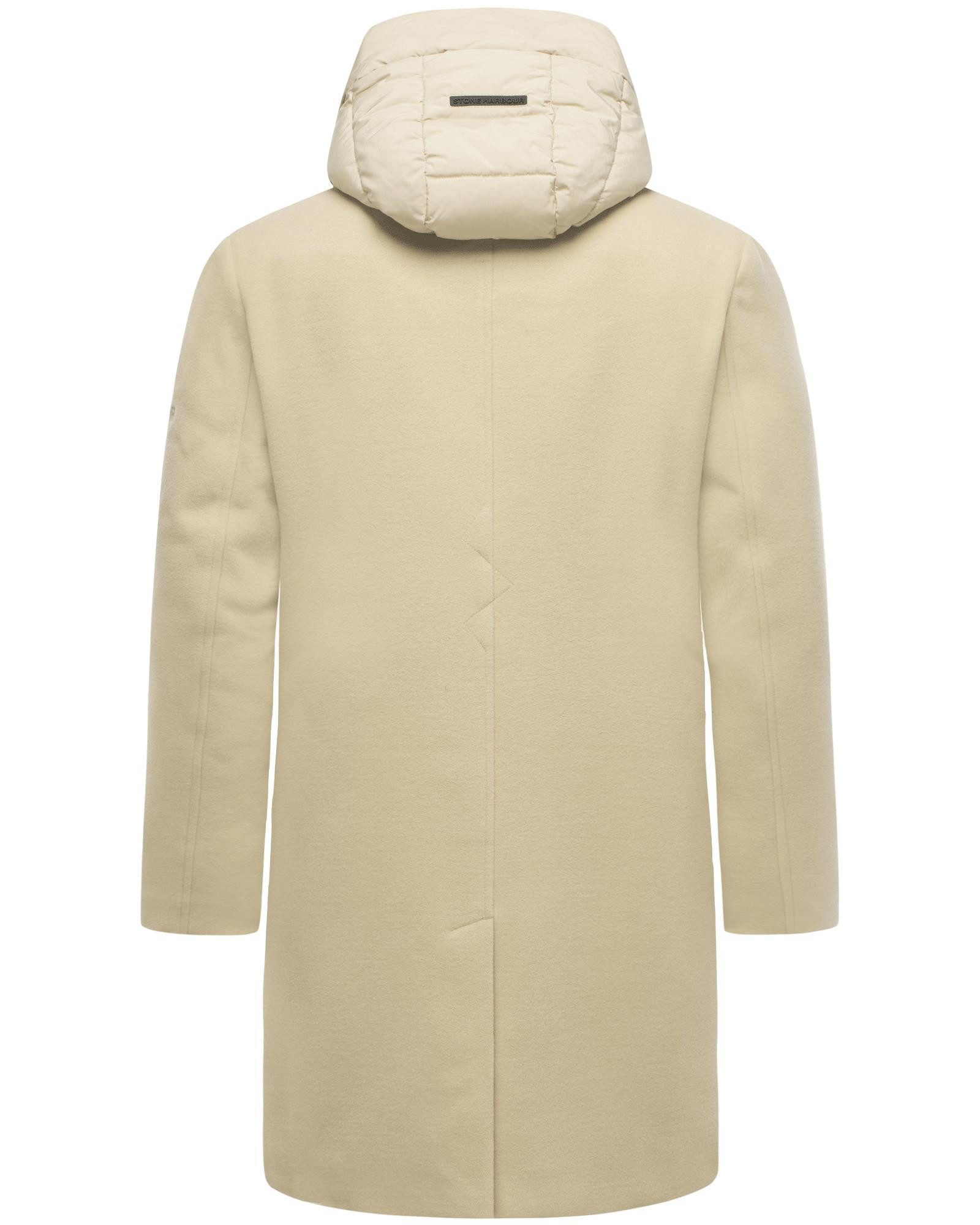 Stone Harbour Trenchcoat Thiagoo XX Kurzmantel in Wollmantel-Optik mit herausnehmbaren Inlay