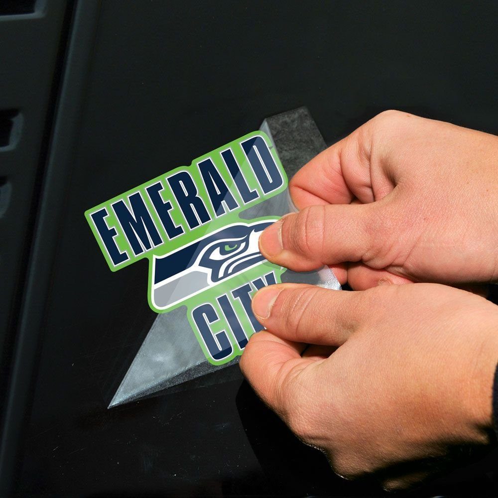 Seahawks Seattle Wanddekoobjekt Aufkleber Teams NFL WinCraft Cut 10x10cm Perfect Slogan