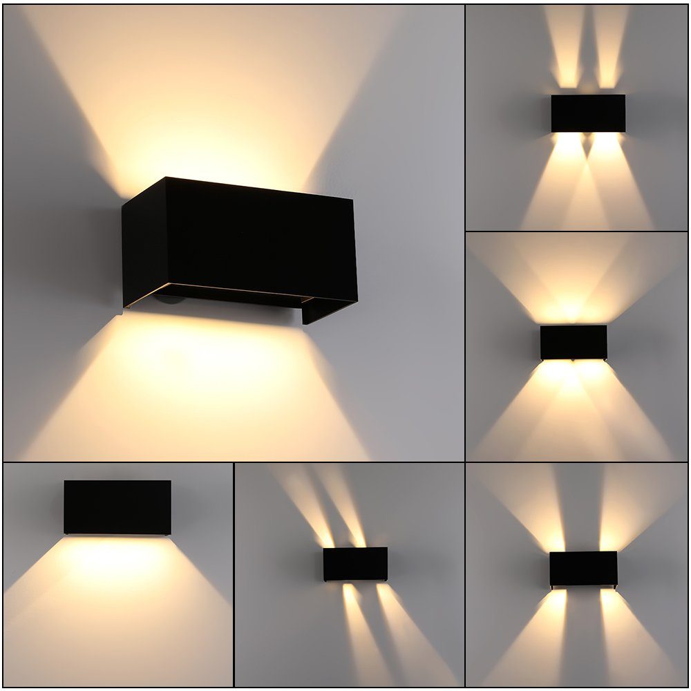 Wandleuchte Wandlampe Auf 1 LETGOSPT Klee ab 12W x LED Einstellbarer 12W Wandleuchten LED LED und
