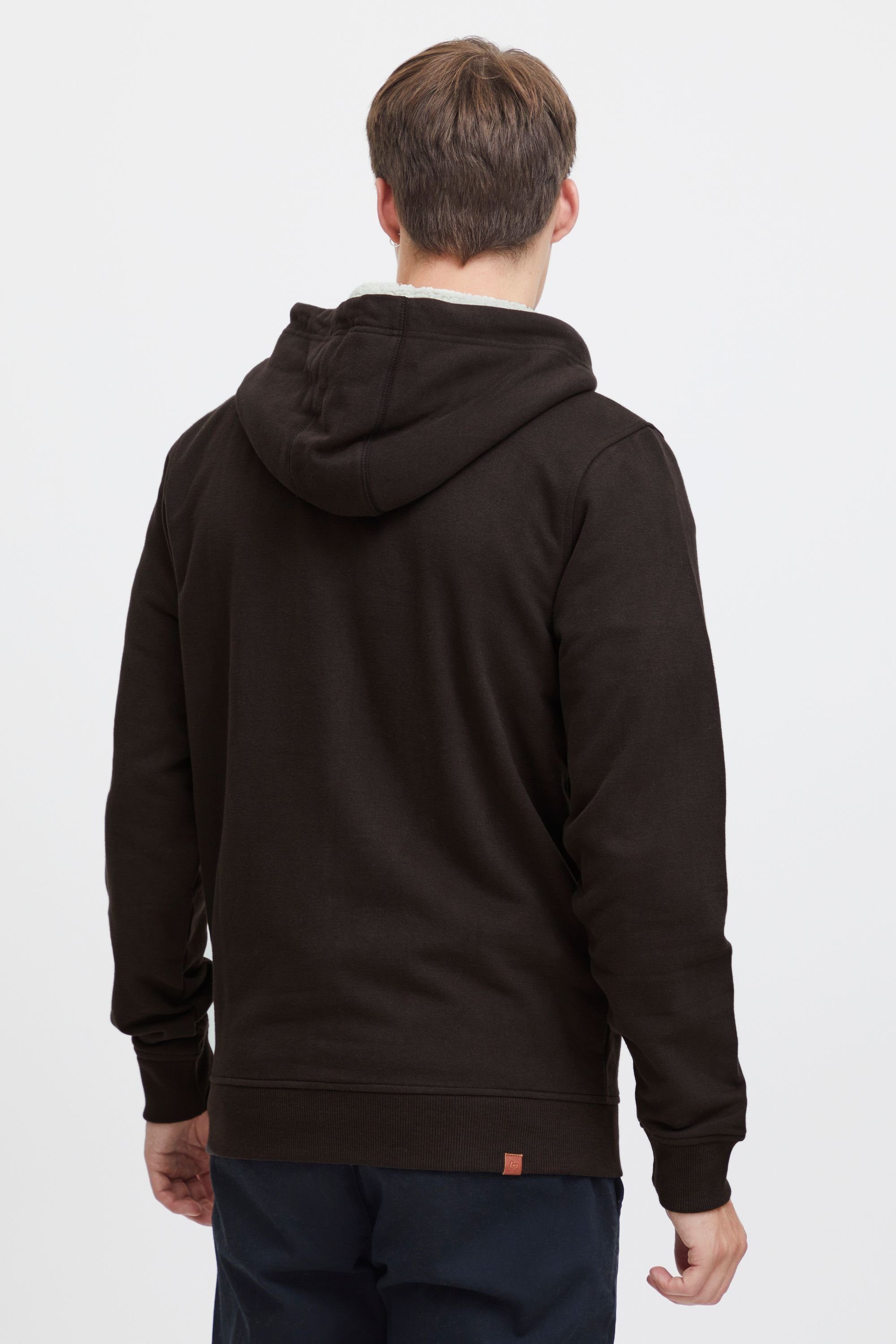 Blend Kapuzenpullover BHHulker Sweatshirtjacke mit Teddyeinsatz in der Kapuze