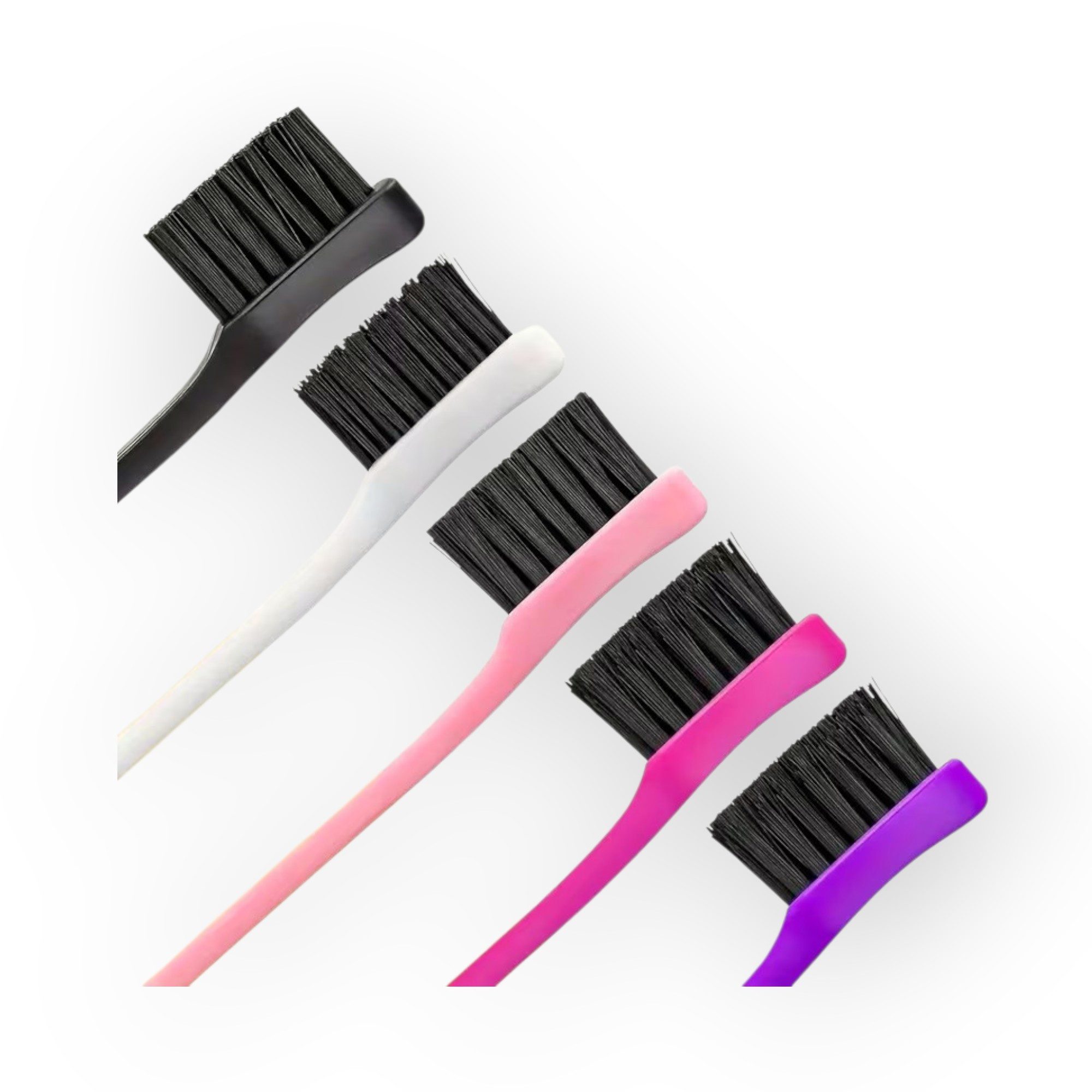 HC Haarbürste Edge Brush zum Fixieren der Babyhaare in verschiedenen Farben, Packung, präzise Kantenformung, sanft zur Haarlinie