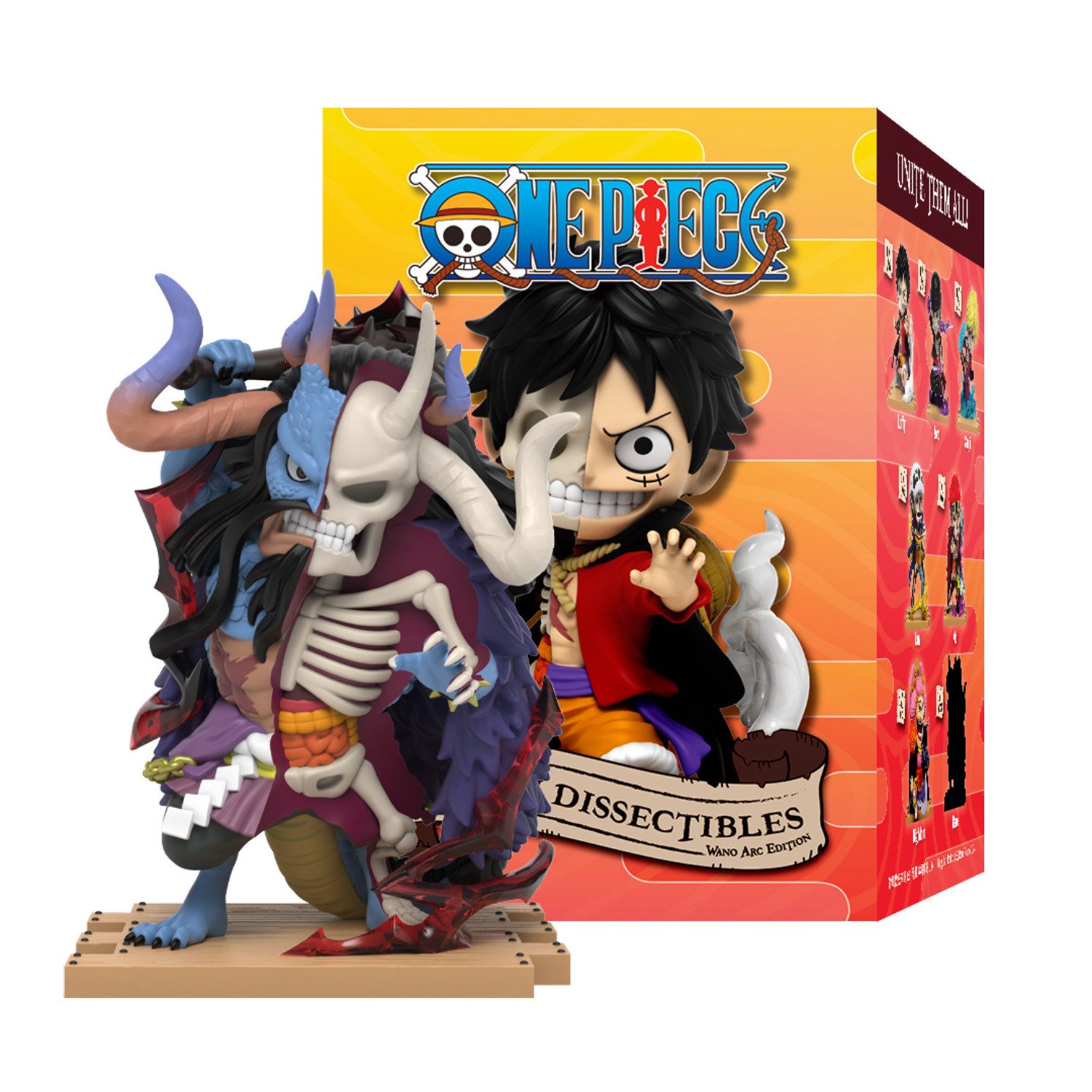 One Piece Anime Sammelfigur Mighty Jaxx - One Piece Figur Serie 1 - 2 - 4 - 5 - 6 - 7, Eine Packung – enthält eine zufällige Figur