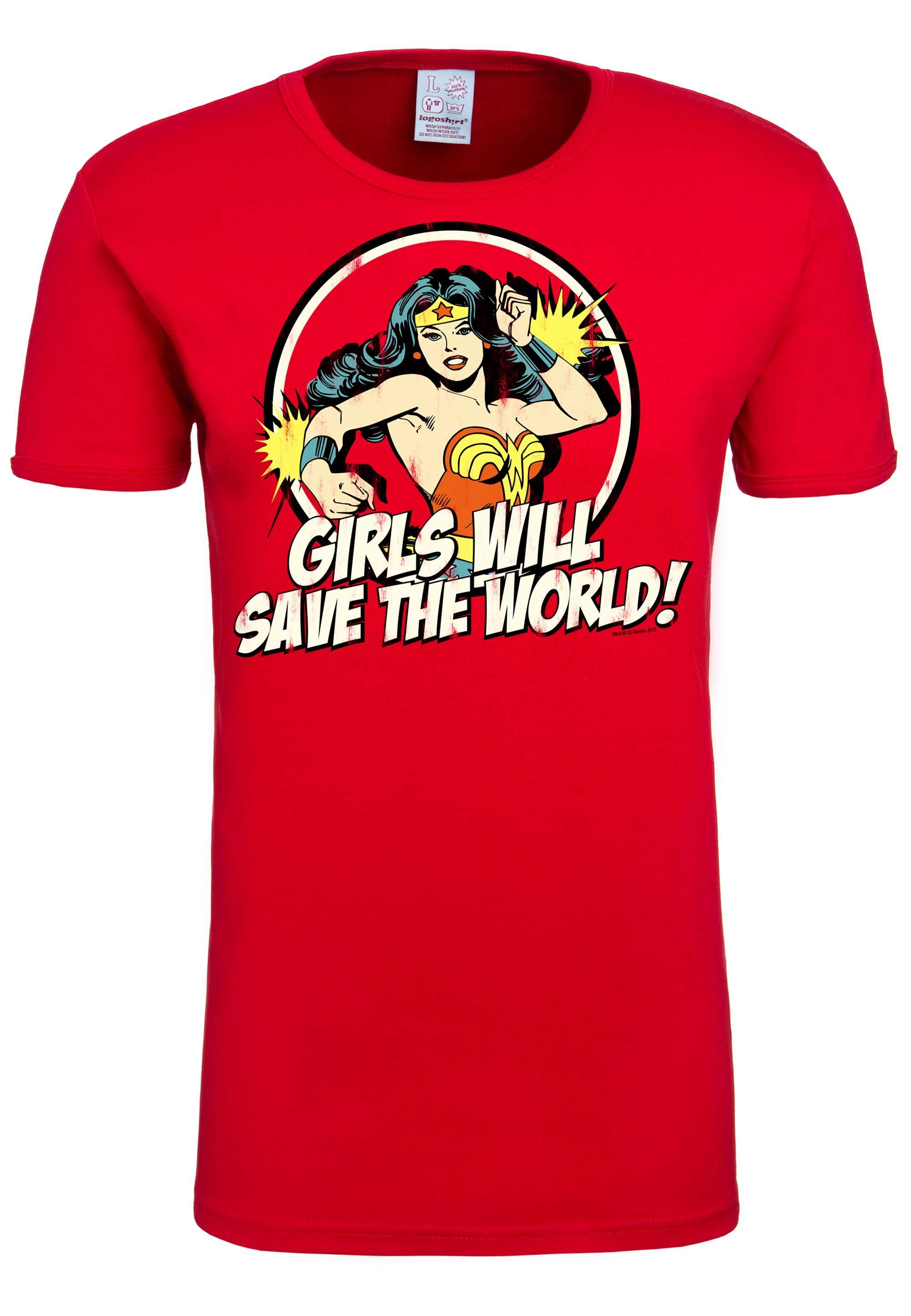 Originaldesign Wonder mit T-Shirt Woman - LOGOSHIRT lizenziertem DC Comics