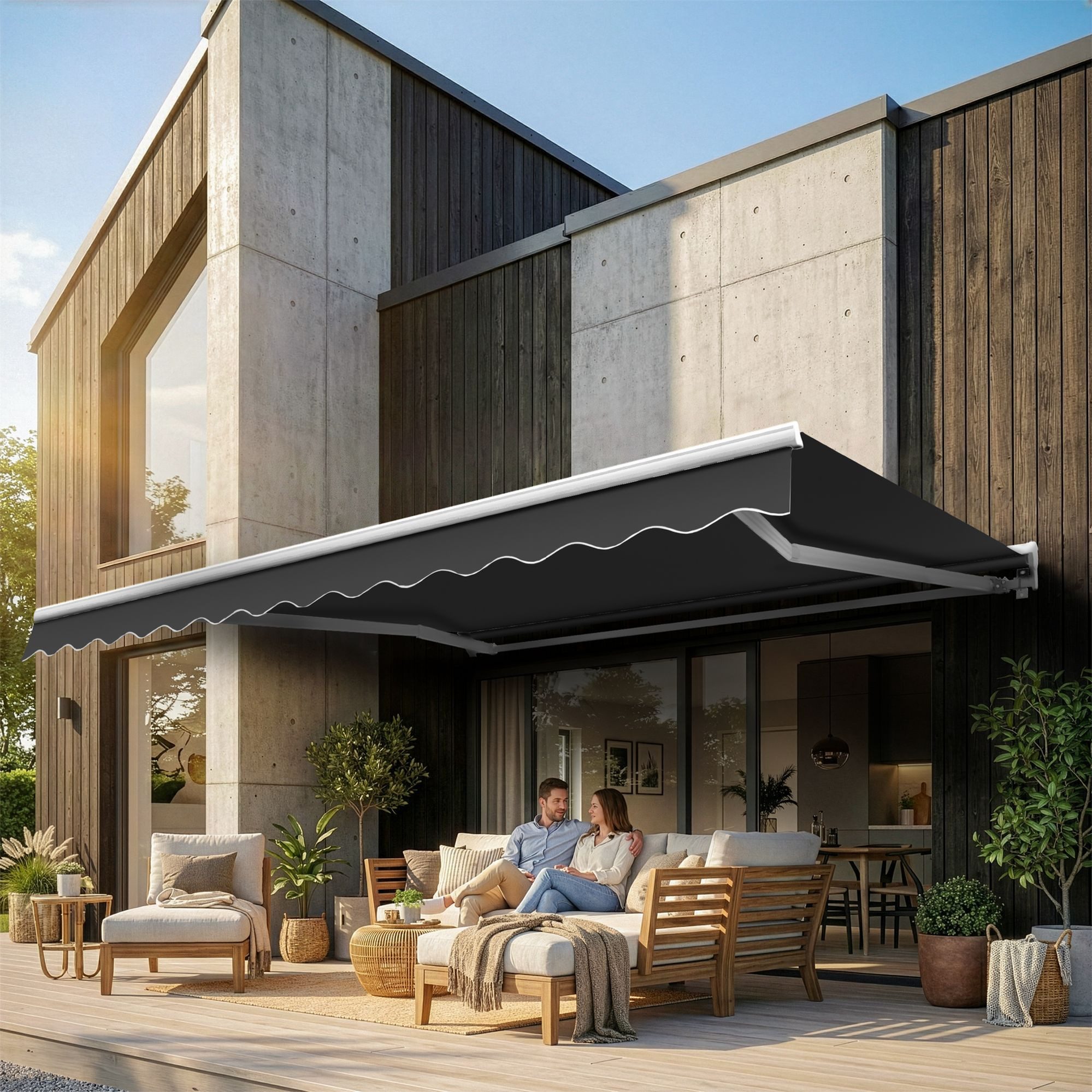 Eclipse Halbkassettenmarkise Kassettenmarkise Eclipse Standard manuell 2,5x2m