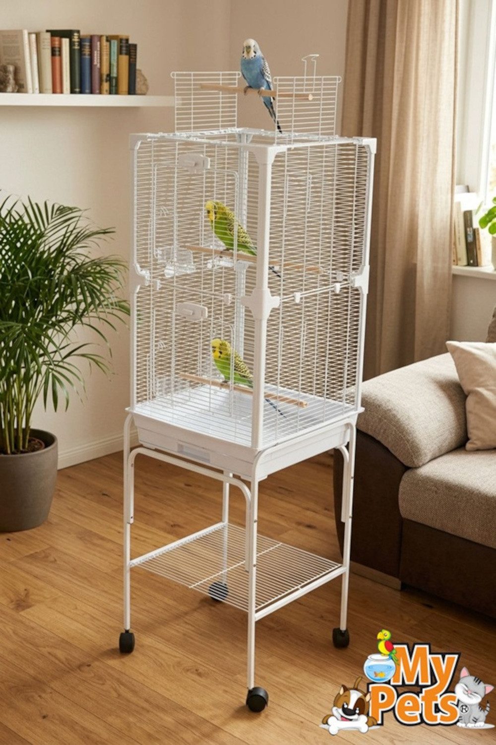 BruKa Vogelkäfig Vogelvoliere RUBY Metall Voliere Vogelhaus Käfig Vogel Papagei