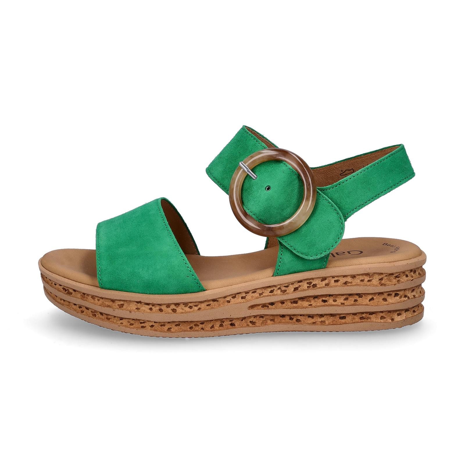 Gabor Gabor Damen Keil Sandalette grün Sandale günstig online kaufen