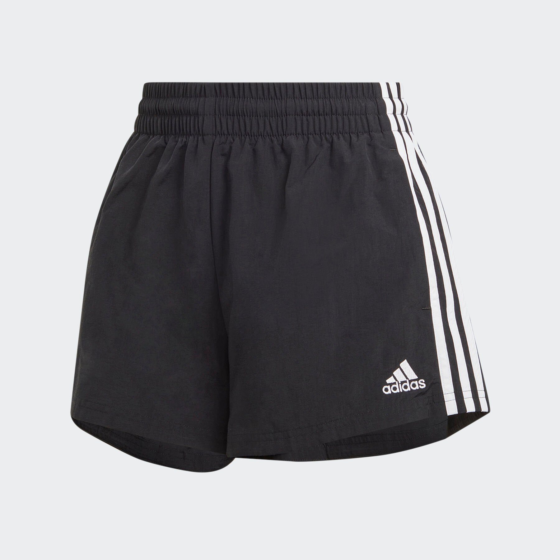 3-STREIFEN ESSENTIALS black/white WOVEN Shorts (1-tlg) adidas Sportswear