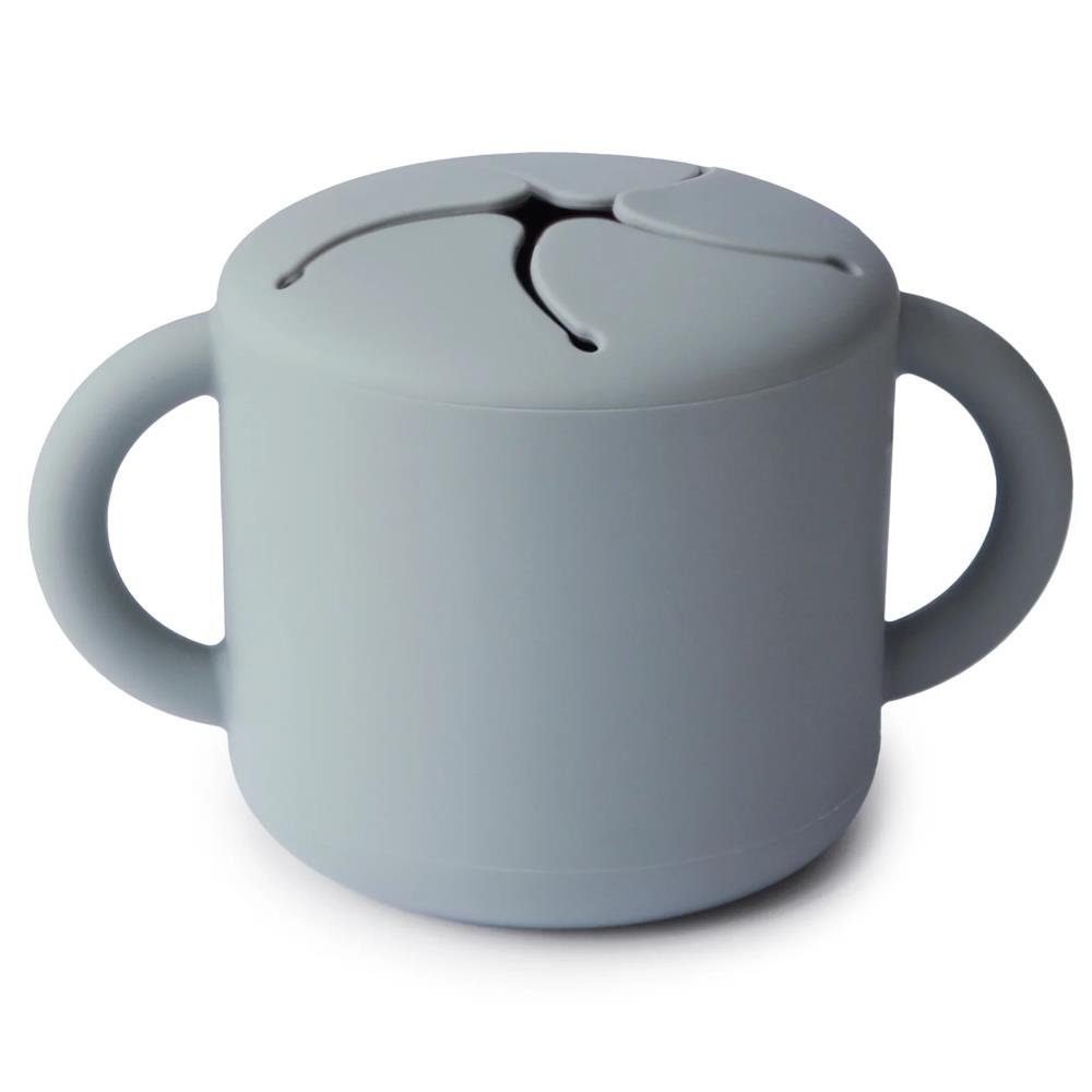 Mushie Kinderbecher Snackbecher Stone Silikon