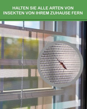 Waidmeister Fliegengitter-Gewebe Fenster-Insekten-/Fliegengitter,Insektenschutz, kürzbar,Gittertüll