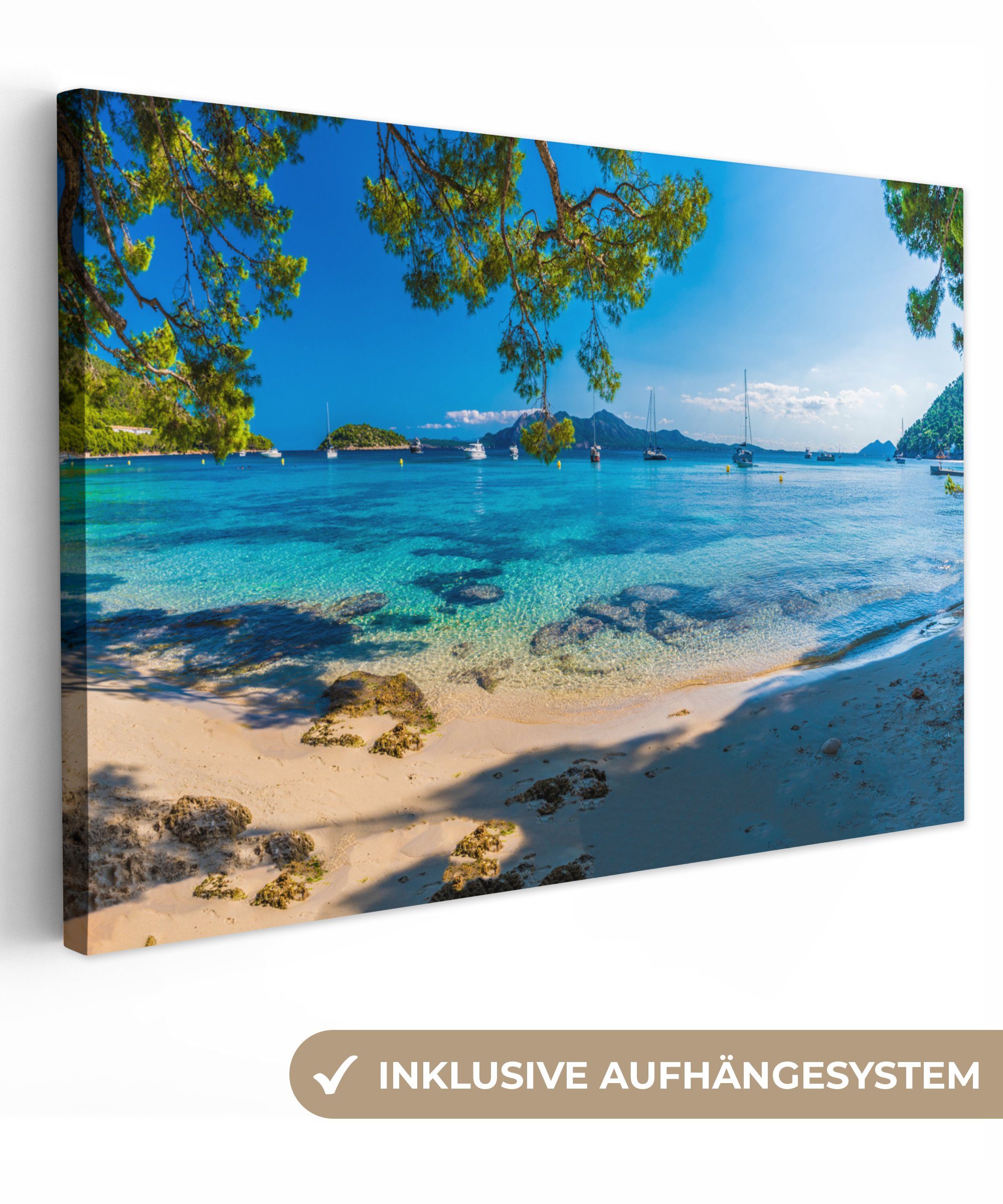 OneMillionCanvasses® Leinwandbild Strand - Meer - günstig online kaufen