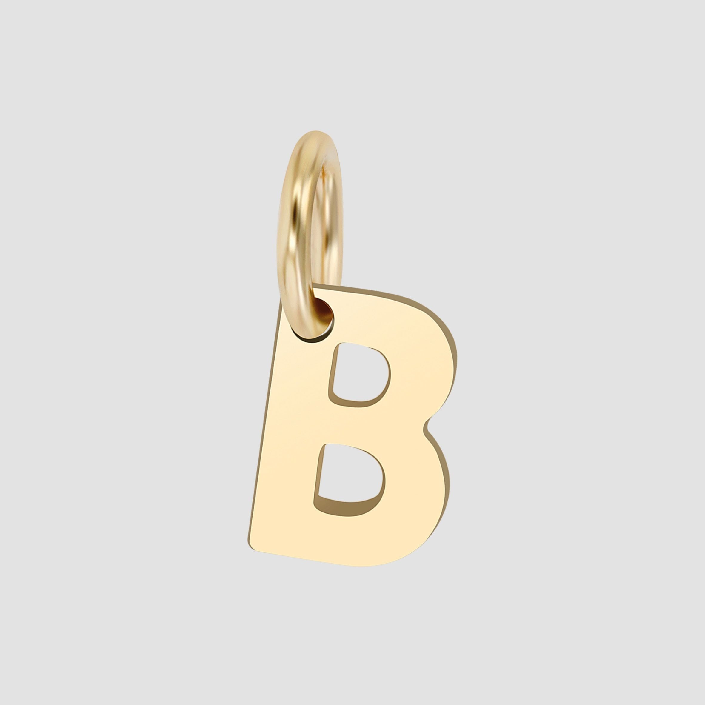 Buchstabenanhänger Anhänger – Buchstabe N Buchstabenanhänger aus 375 Gold