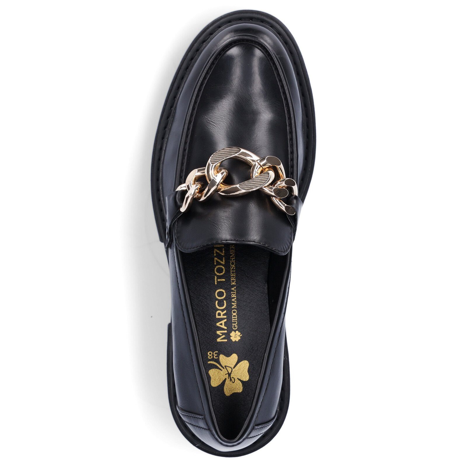 by Slipper GMK Slipper Marco Damen (13002325) MARCO Tozzi schwarz by GMK TOZZI BLACK BRUSH