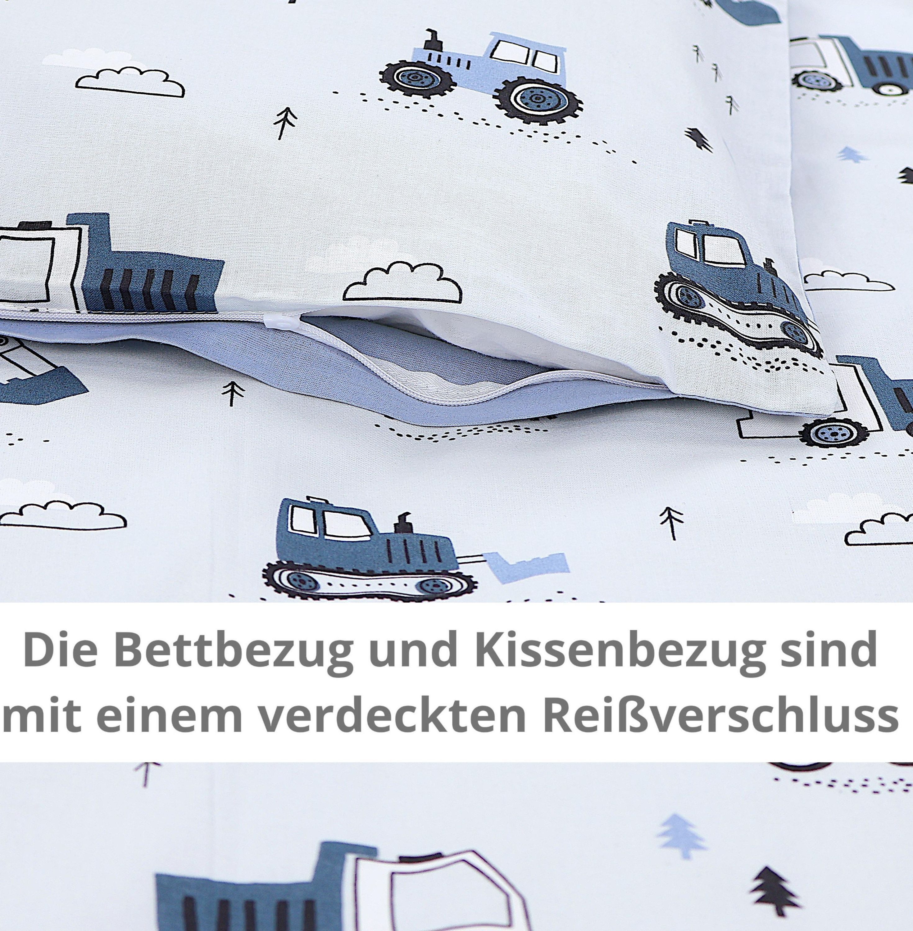 TupTam Kinderbettwäsche TupTam Kinder Bettwäsche Gemustert 2-Teilig Wendebettwäsche – Bild 5 von 5