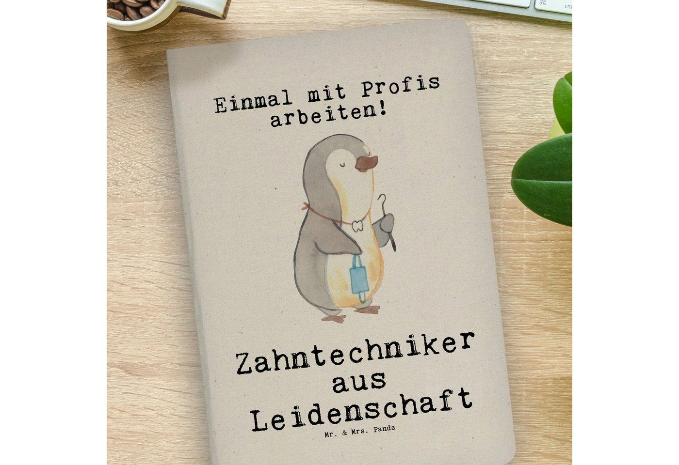 Thumbnail - Mr. & Mrs. Panda Notizbuch Zahntechniker Leidenschaft - Transparent - Geschenk, Kollegin, Schenk Mr. & Mrs. Panda, Premi...