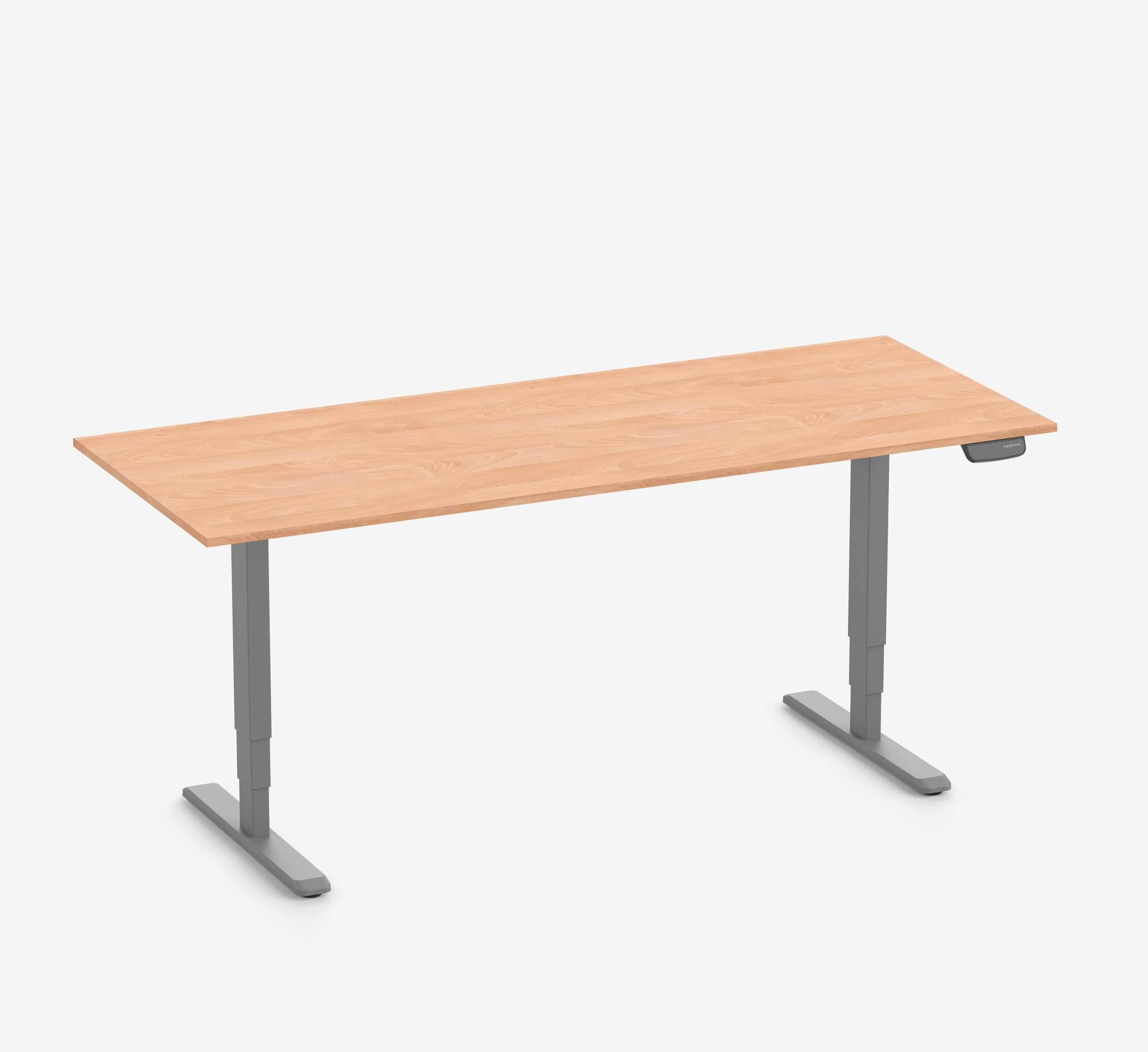 Ergolutions Schreibtisch PRIMUS elektrisch höhenverstellbarer Schreibtisch, 140 kg Traglast / App / Leise / Timer / Memory / Kollisionssensor