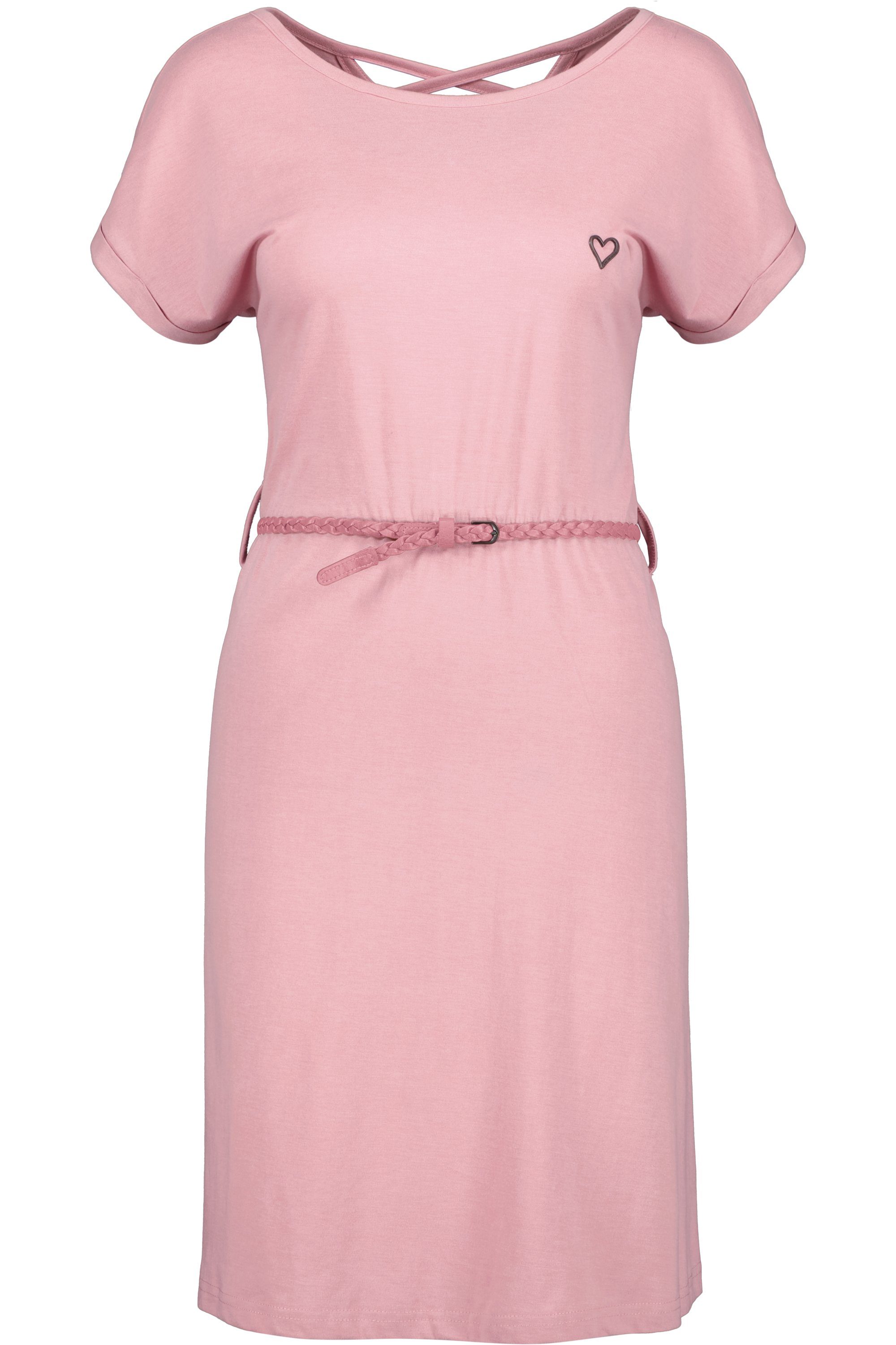 mauve A NoraAK Damen melange & Kleid Sommerkleid Alife Shirt Sommerkleid, Dress Kickin