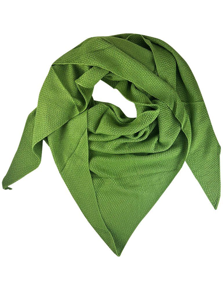 Trachtenland Dreieckstuch XL Strick Halstuch - Dirndltuch Schal mit Reismus günstig online kaufen